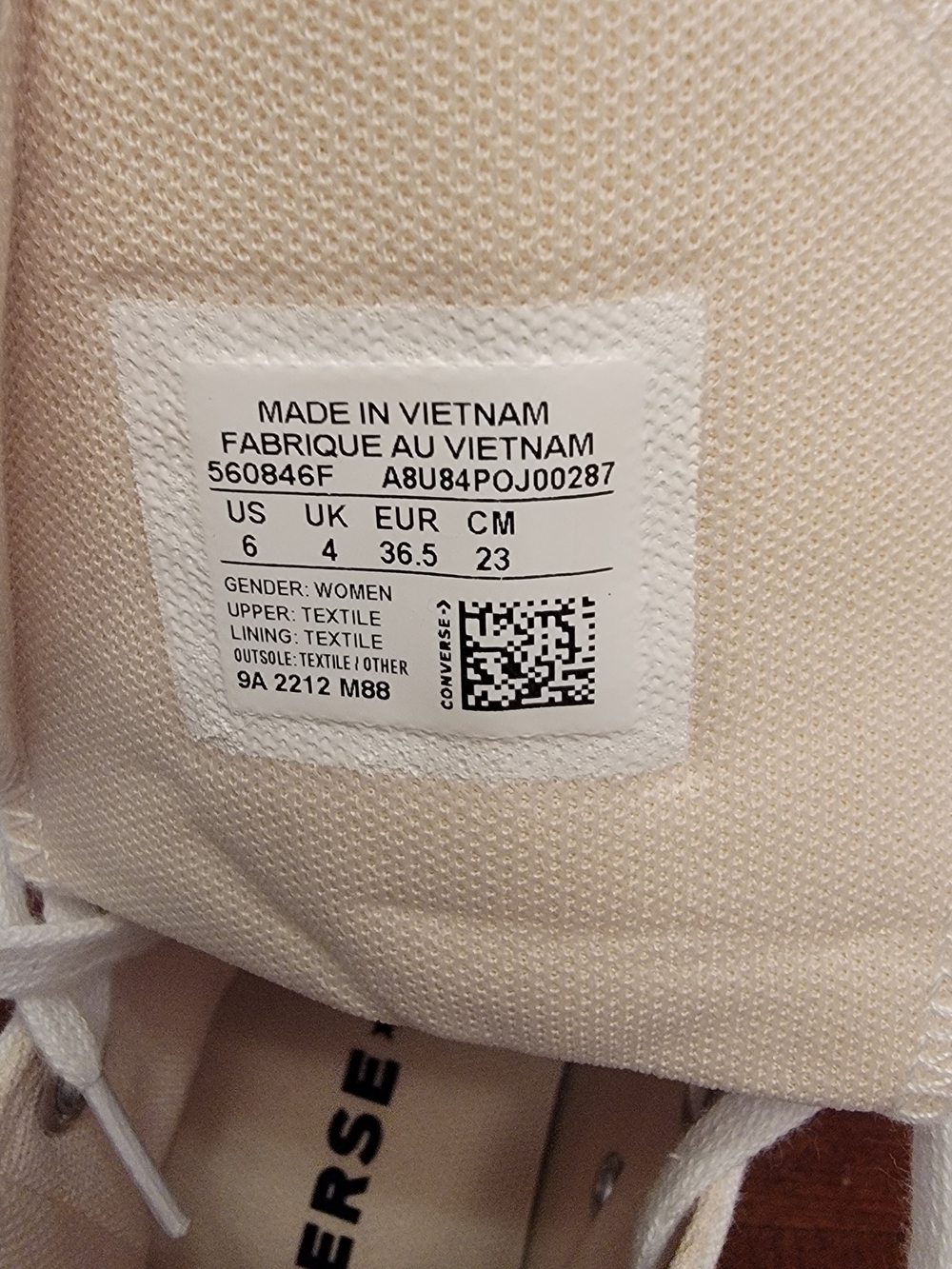 Converse White High-Top Platform Athletic Sneakers - Picture 7 of 7